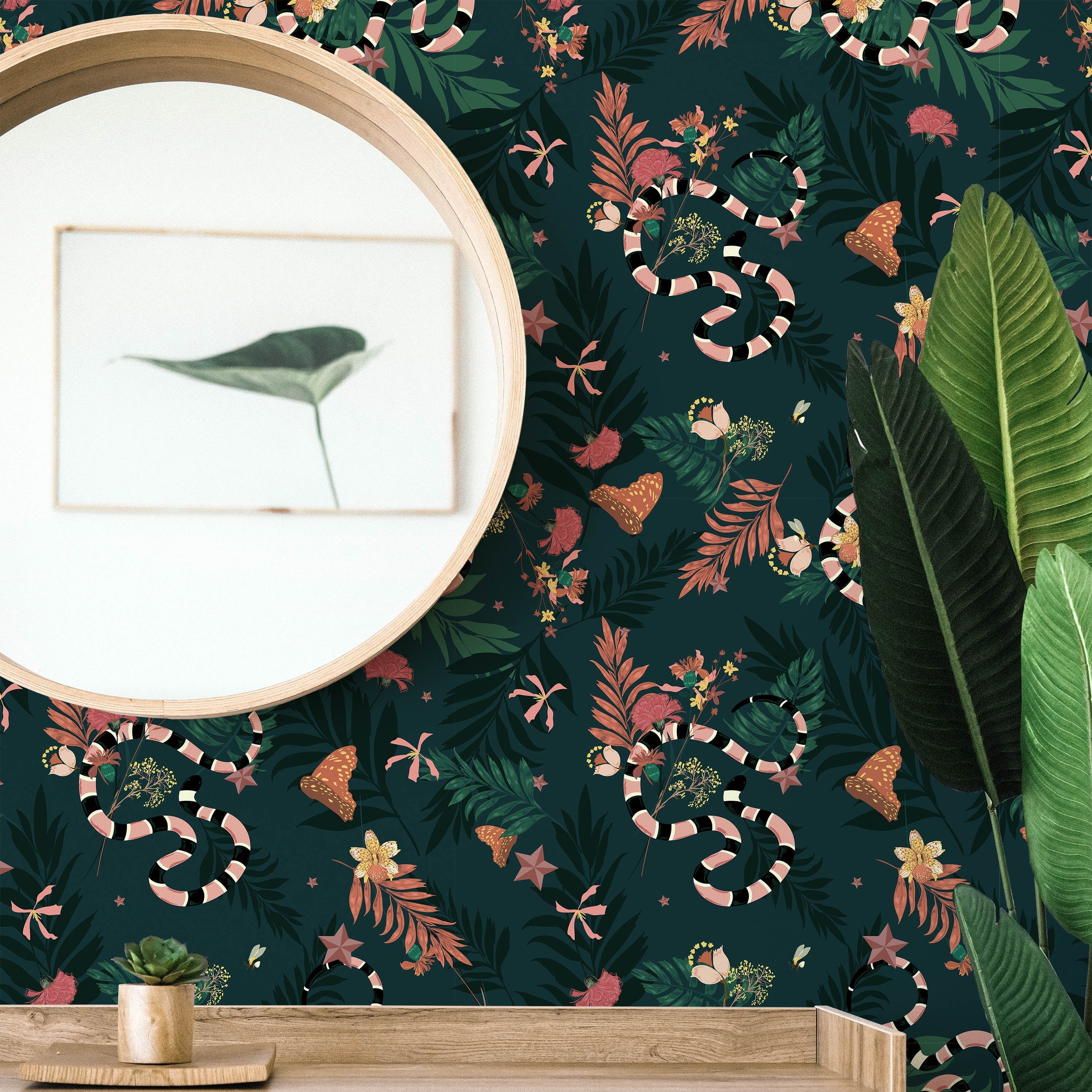 Safari Jungle Peel and Stick Wallpaper, Removable Wallpaper, Traditional Wallpaper | DeccoPrint