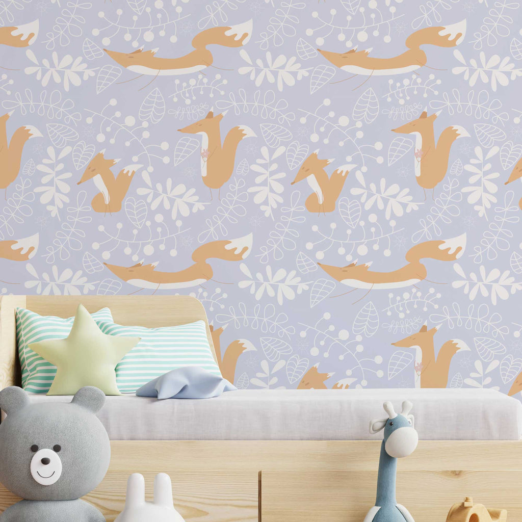 The Sly Fox Peel and Stick Wallpaper, Removable Wallpaper, Traditional Wallpaper | DeccoPrint