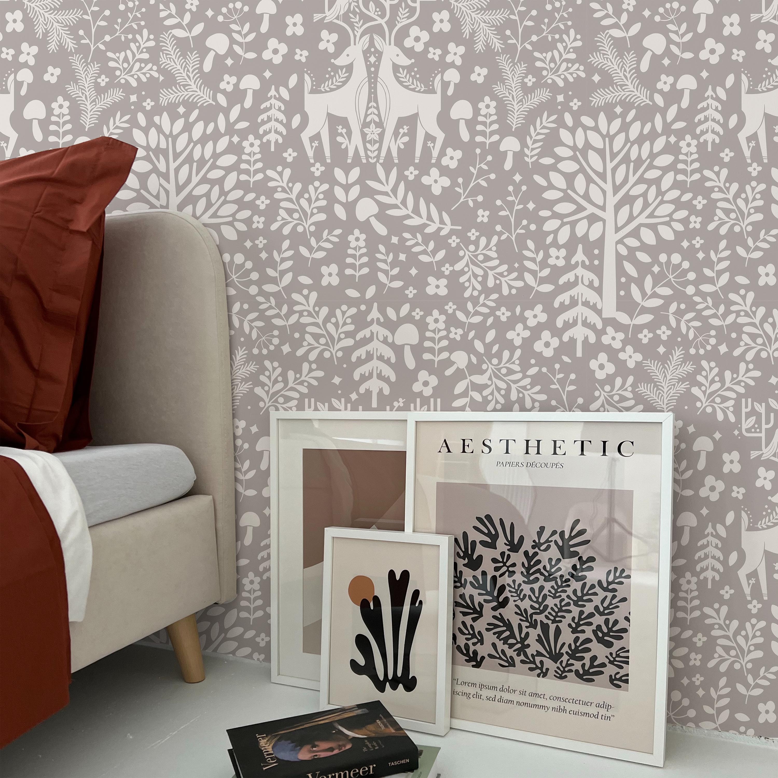 Forest Fairytale Peel and Stick Wallpaper, Removable Wallpaper, Traditional Wallpaper | DeccoPrint