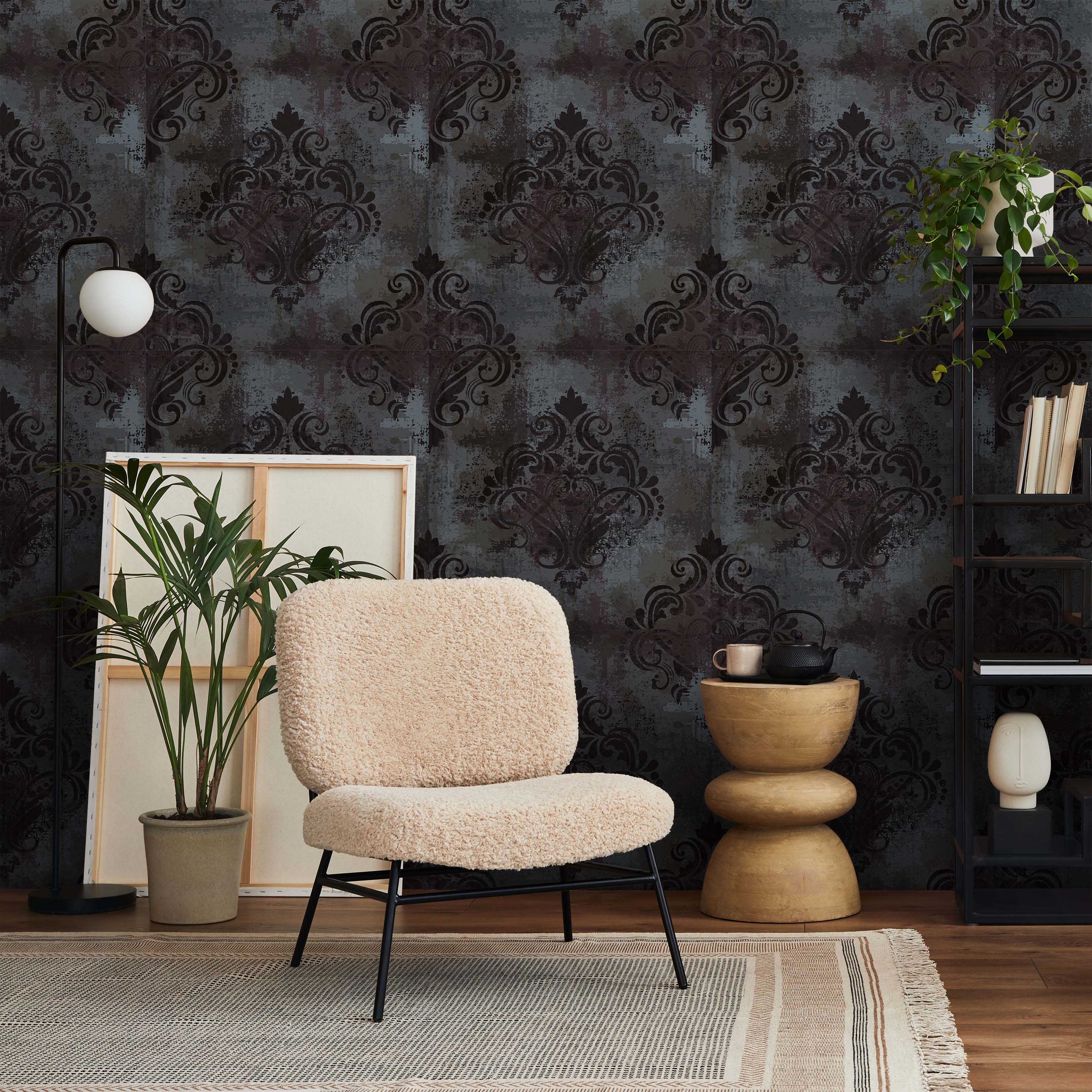 Dark Luxury Peel and Stick Wallpaper, Removable Wallpaper, Traditional Wallpaper | DeccoPrint
