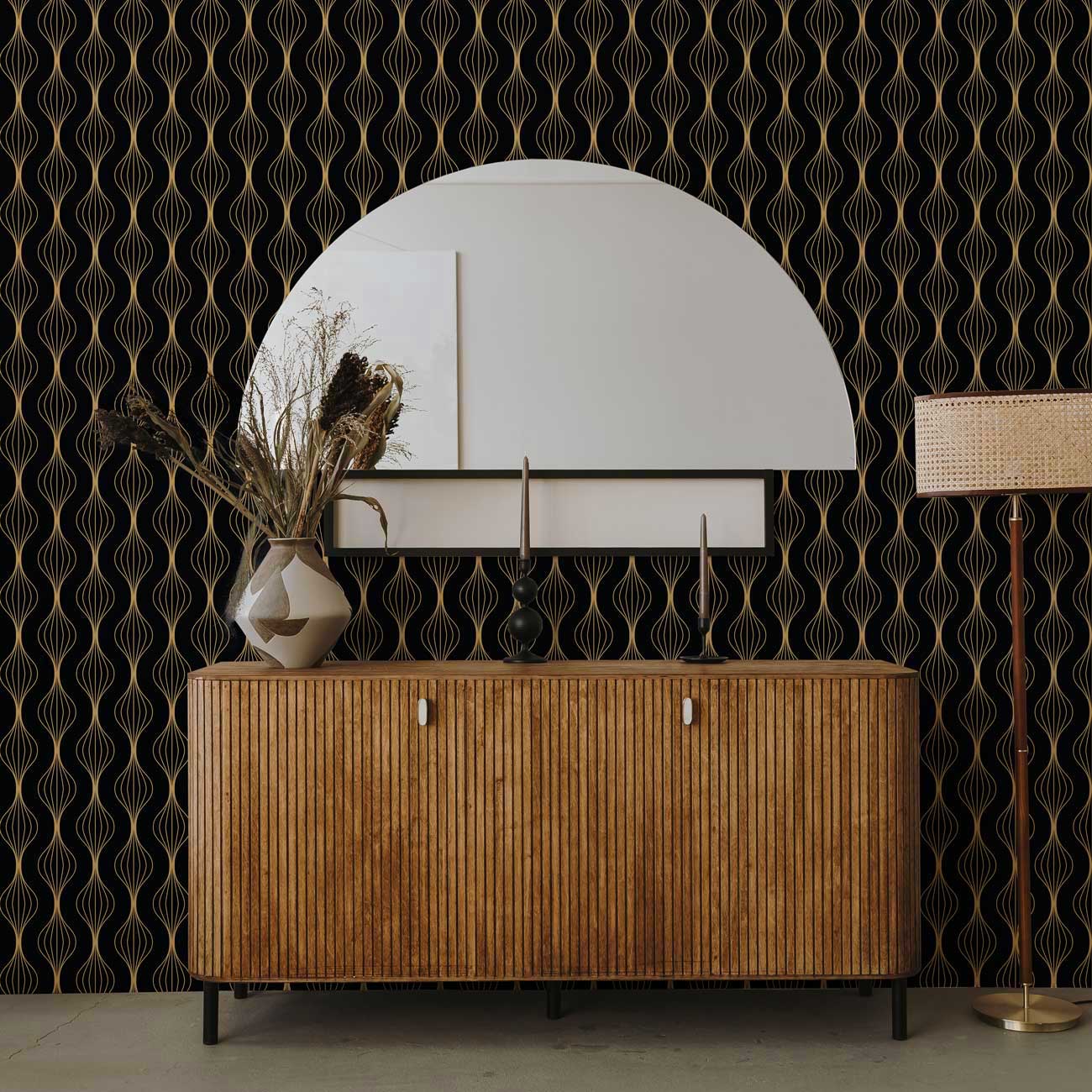 Gatsby Groove Peel and Stick Wallpaper, Removable Wallpaper, Traditional Wallpaper | DeccoPrint