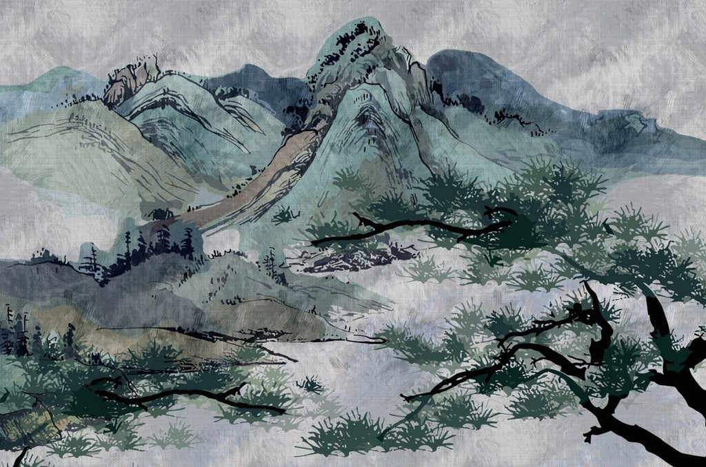 Timeless Heights Mural Peel and Stick Wallpaper, Removable Wallpaper, Traditional Wallpaper | DeccoPrint