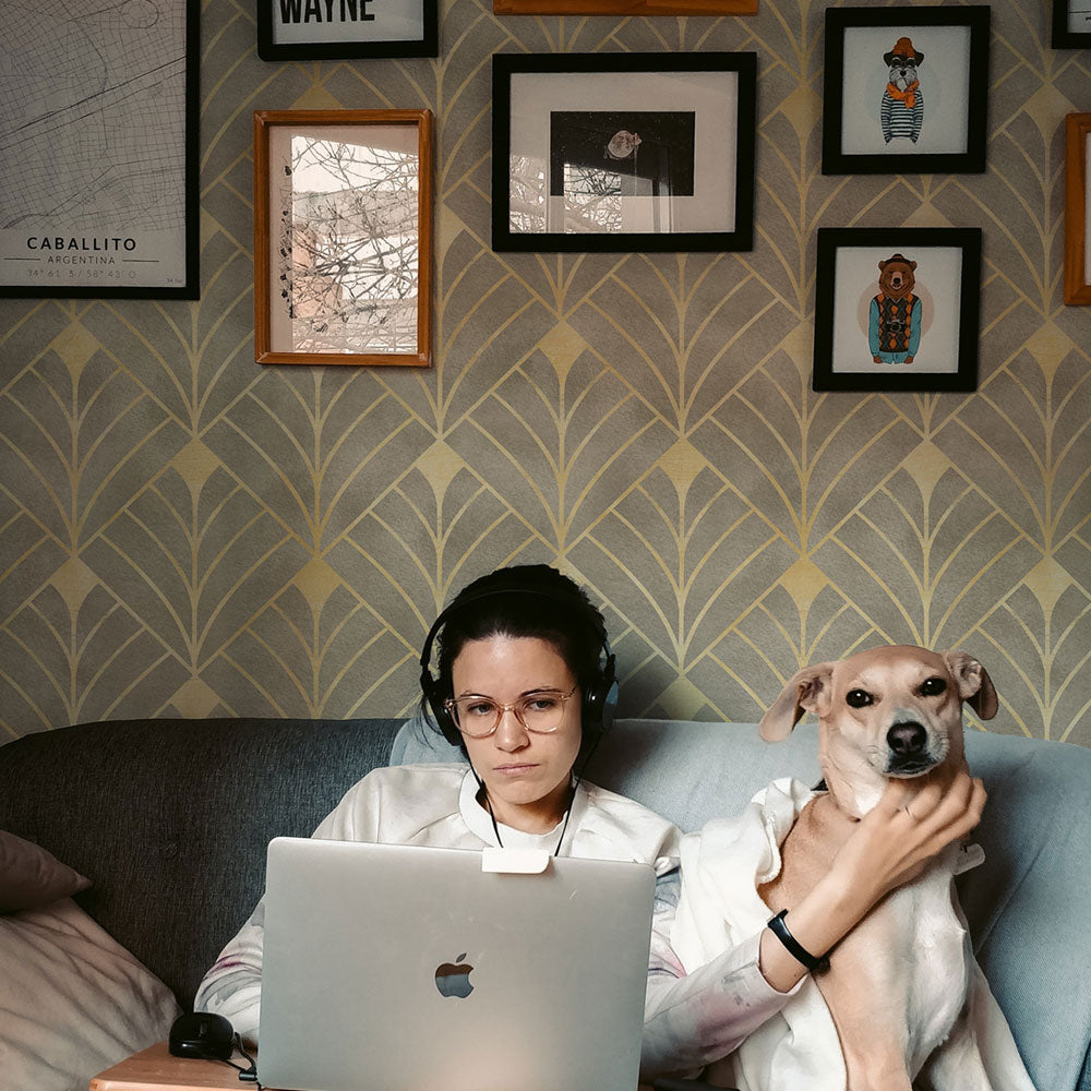 Give a Toast | Vintage Art Deco Wallpaper – DeccoPrint