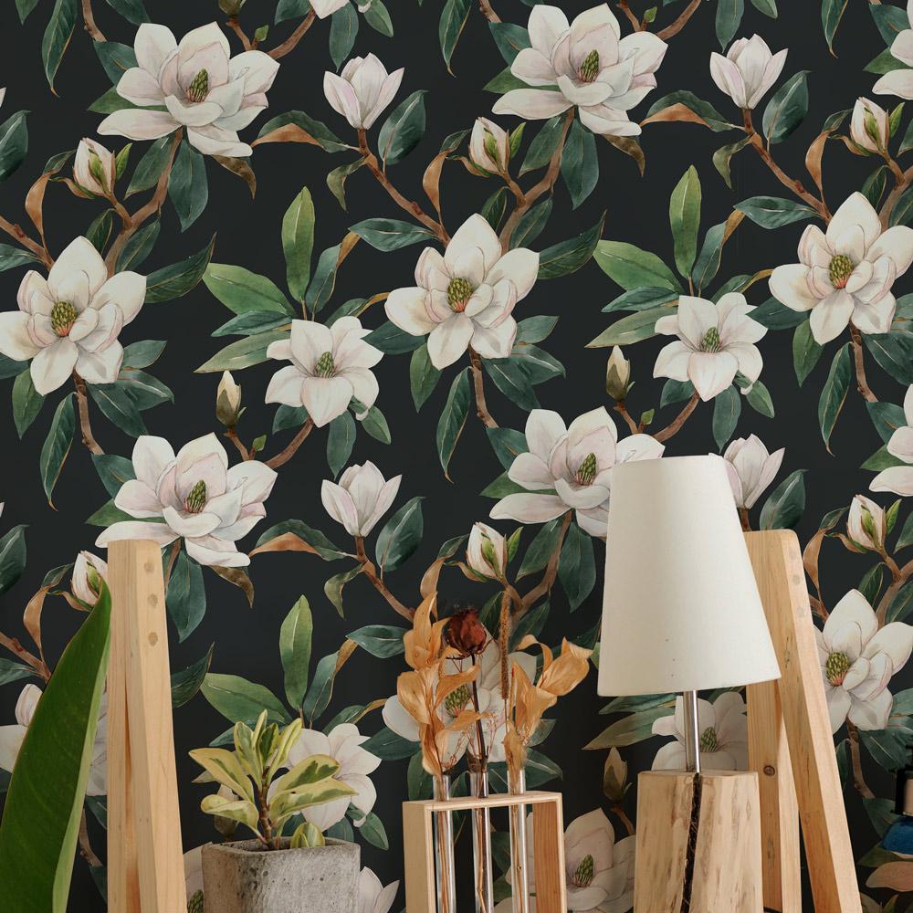 Eco-friendly interior for Floral style self-adhesive wall art – Gentle Magnolia | DeccoPrint
