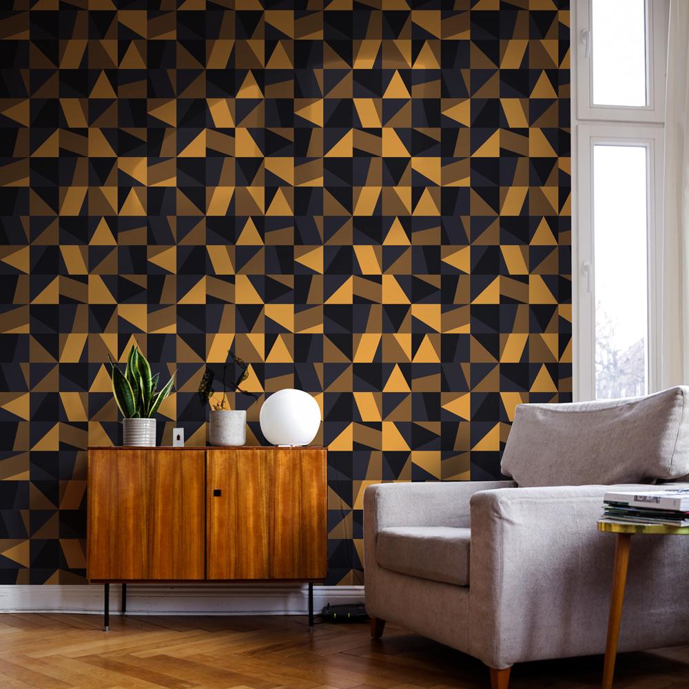 Eco-friendly interior for Geometric style self-adhesive wall art – Framed Shapes | DeccoPrint
