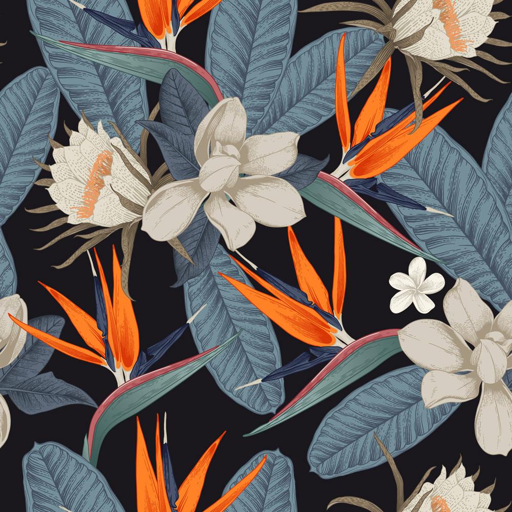 Branch of Strelitzia - Peel and stick wall cover pattern by DeccoPrint