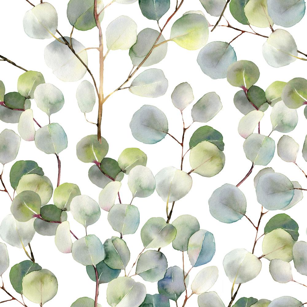 Fine Eucalyptus - Peel and stick wall cover pattern by DeccoPrint