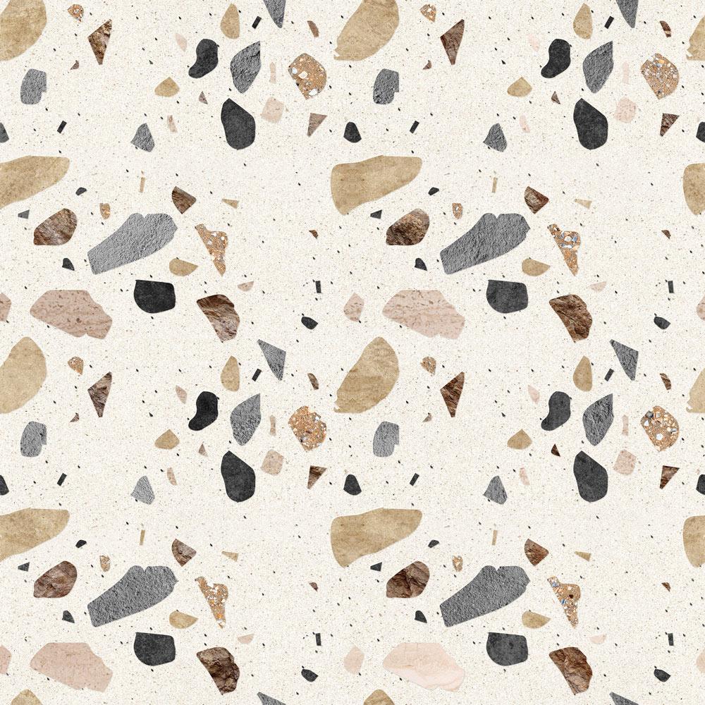 Beige Fragments - Peel and stick wall cover pattern by DeccoPrint