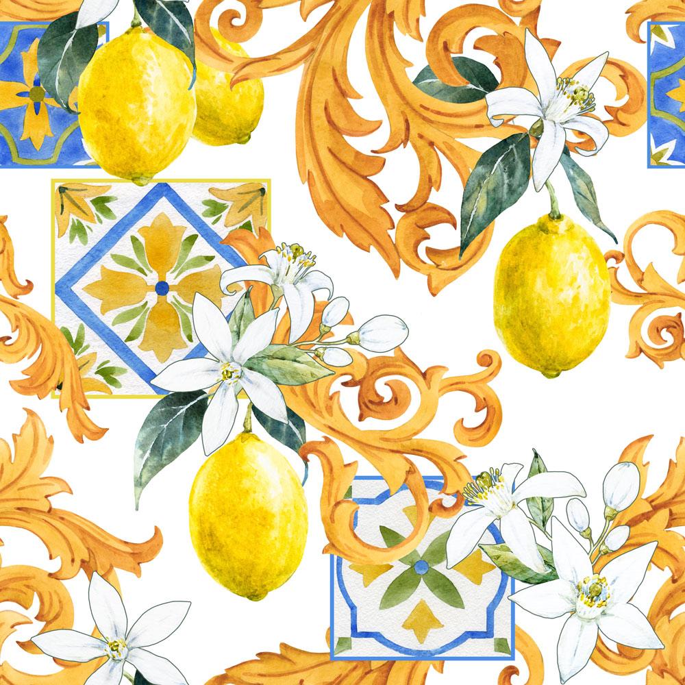 Sicilian Style - Peel and stick wall cover pattern by DeccoPrint
