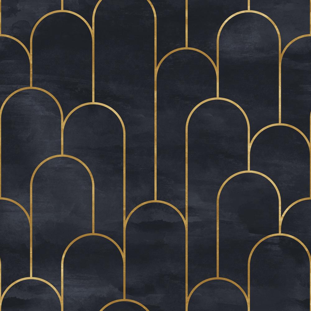 Gilded Ballroom - Peel and stick wall cover pattern by DeccoPrint