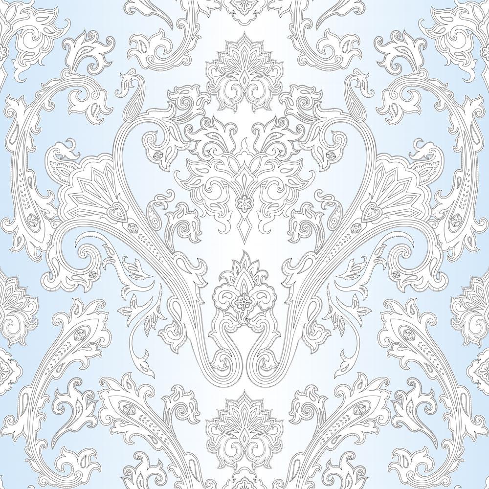 Vintage Damask - Peel and stick wall cover pattern by DeccoPrint