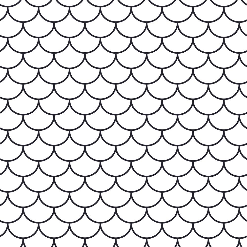 Geometric Scales - Peel and stick wall cover pattern by DeccoPrint